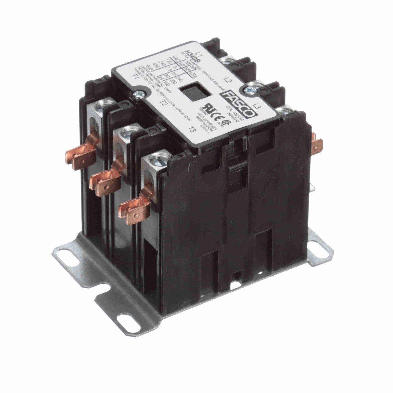 *h340b * Dp Contacteur 3pole 120vac Coil 40amp