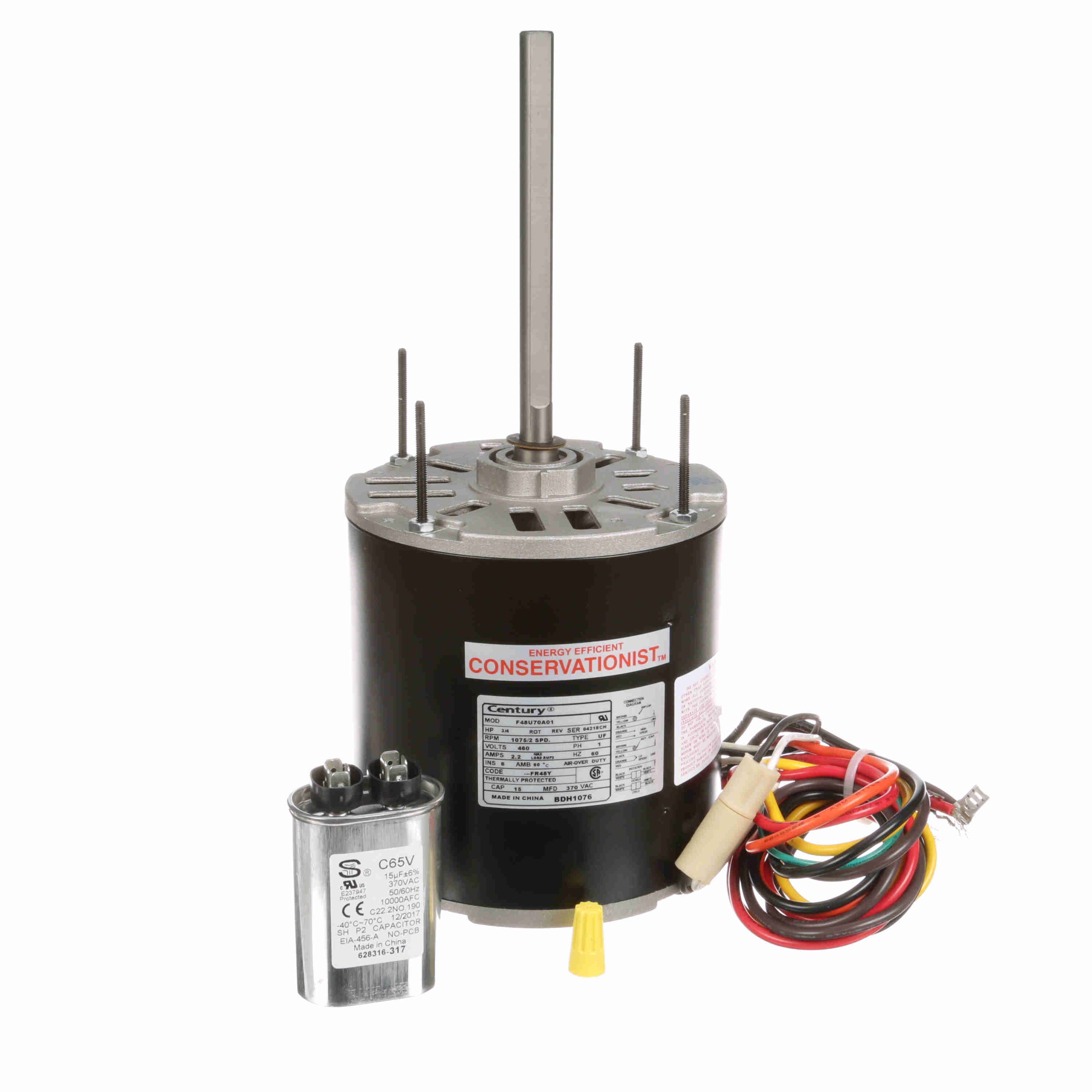 Century BDH1076 5.6" Diameter HVAC Direct Drive Fan Motor