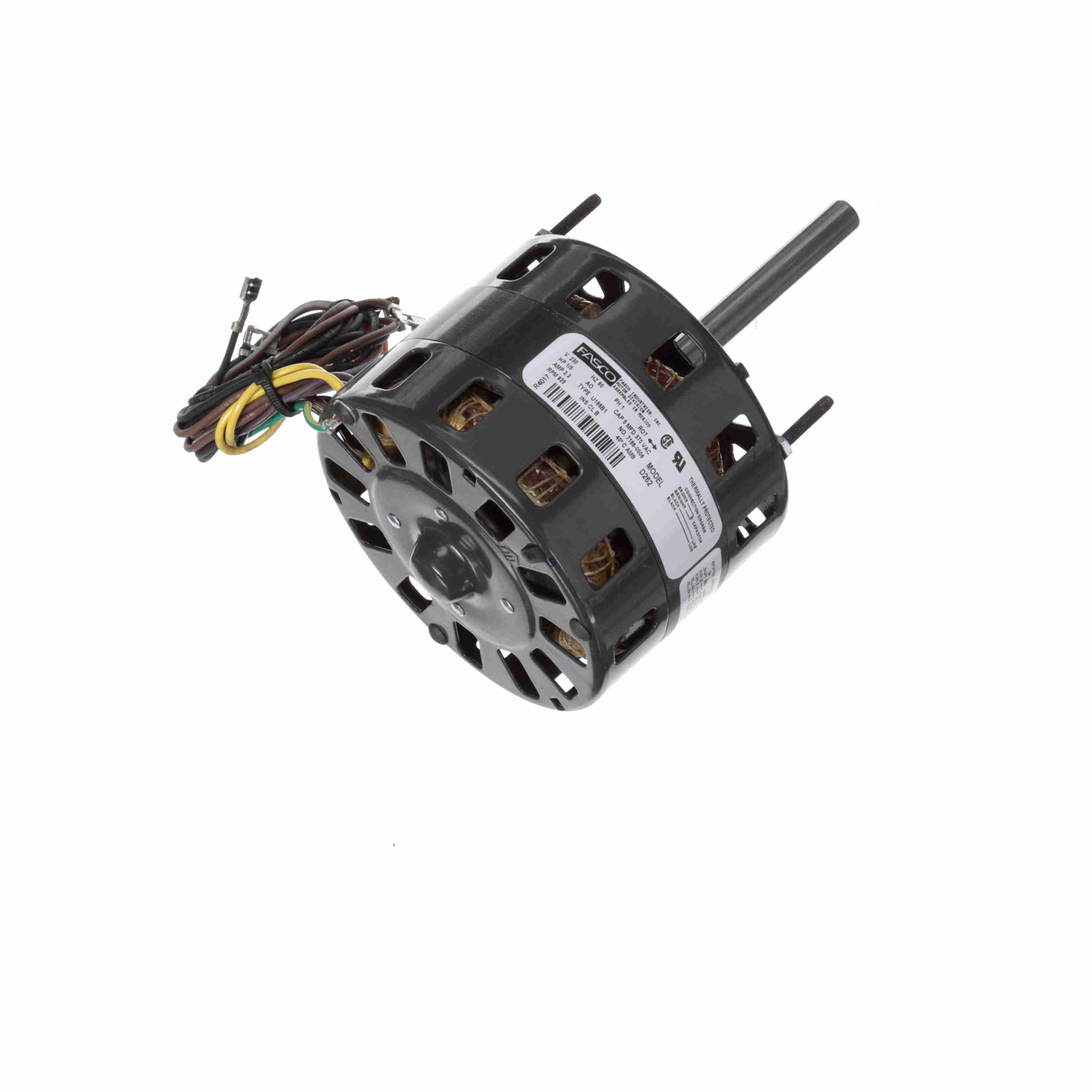 Ventilateur Fasco D262 1/5 HP, 925 tr/min, 230 V, 1 Phase