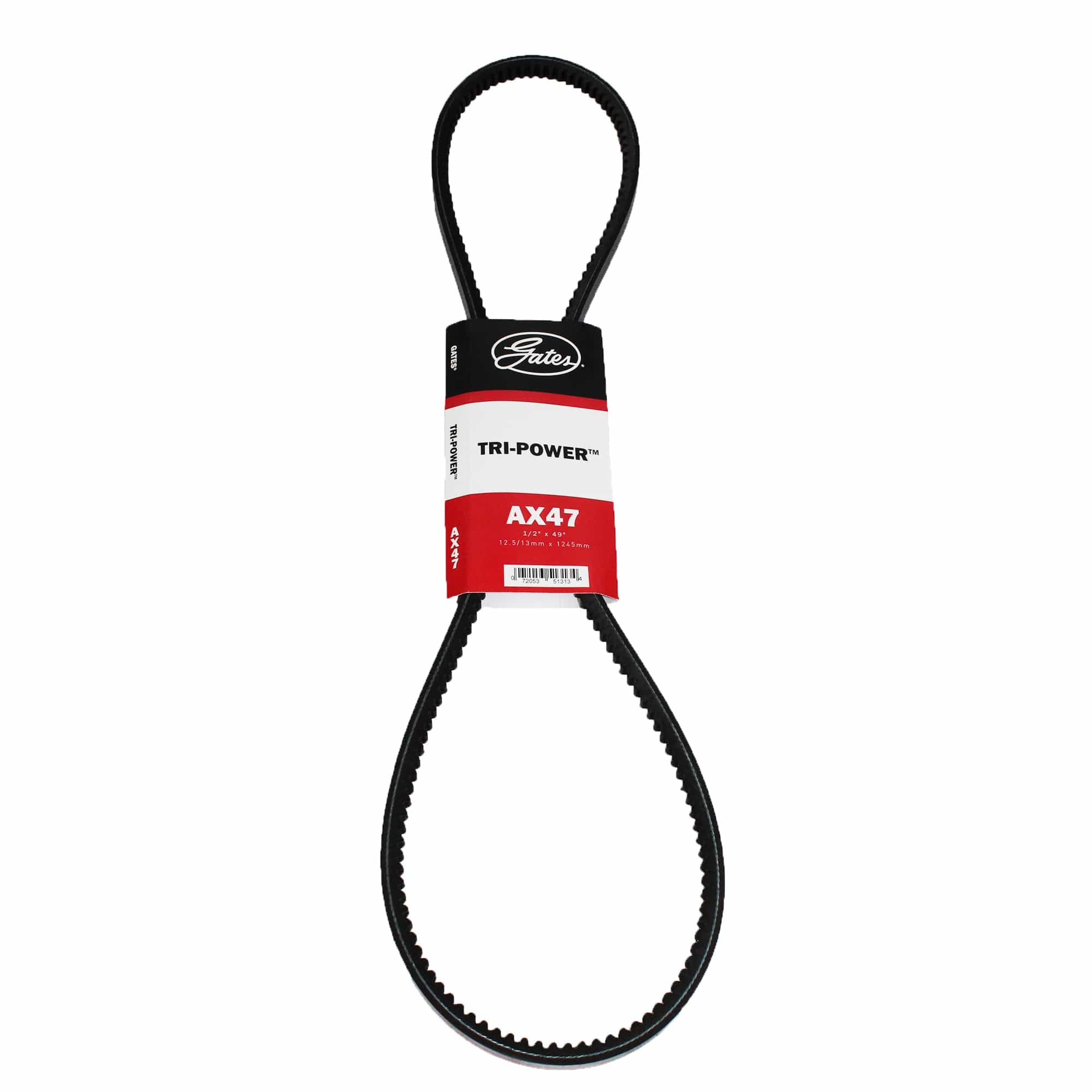 Courroie trapézoïdale classique Gates AX47 Tri-Power moulée à cran