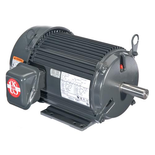 US Motors U5P2D Unimount TEFC 5 HP 3-Phase Motor