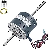 Moteur d'unité de ventilo-convecteur Fasco D347 pour climatisation et chauffage, diamètre 5 pouces, 1/8 CV, 115 V, 1550 tr/min, 4 vitesses